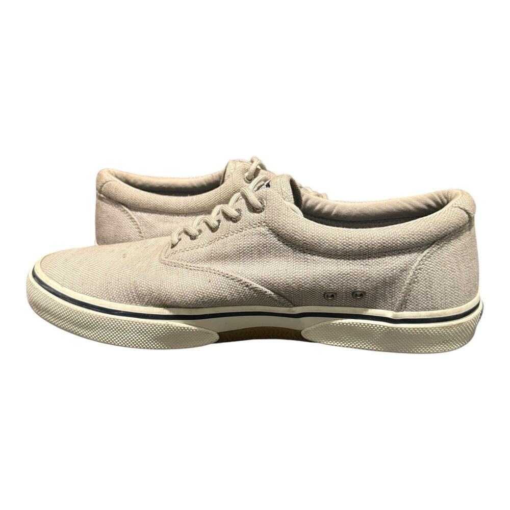 Sperry STS22380 Men’s Size 11 Canvas Sneakers Gray Casual Lace Up Comfort Shoes - Picture 7 of 9